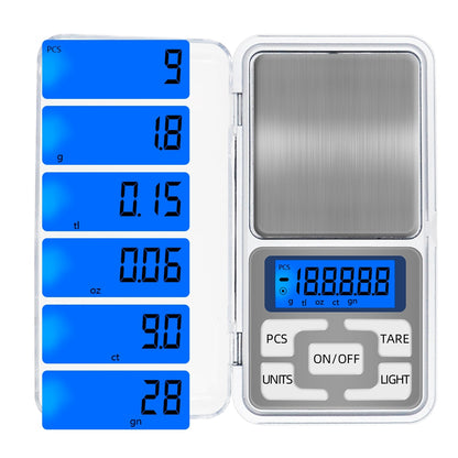 Digital Diamond Pocket Scale 500g/0.01g - 1000g/0.1g