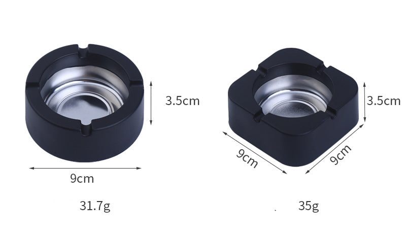 Round & Square shaped colorful ashtray